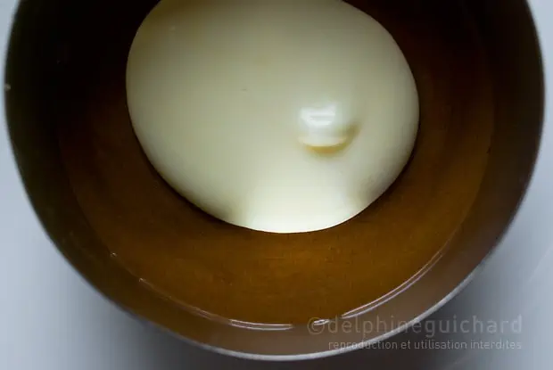 Bavaroise et billes de caramel 5 cerclage par couches