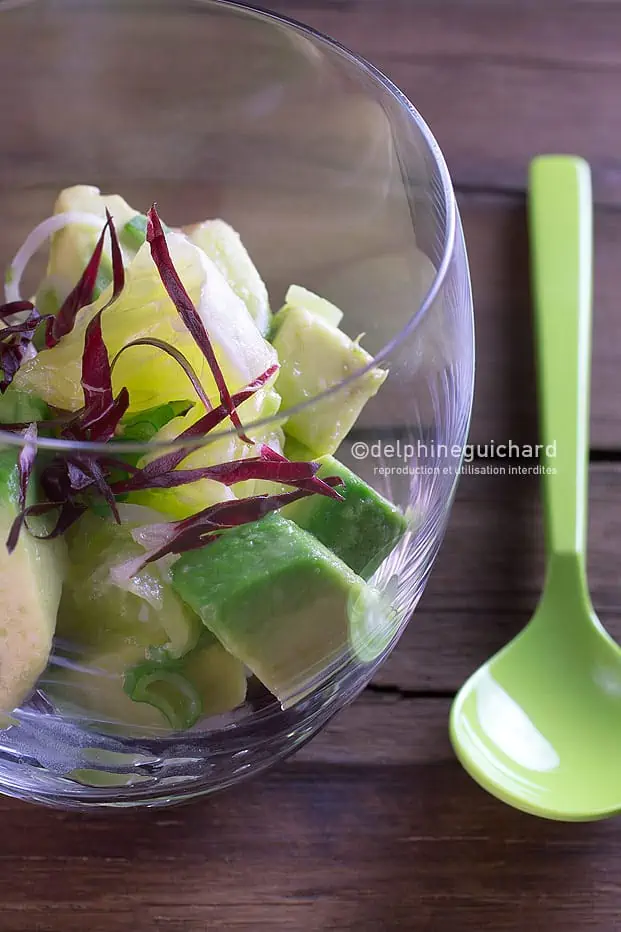 "Ugly" salade d'avocats, agrumes, noix et Xérès - Recette et photo par Cook'n Focus