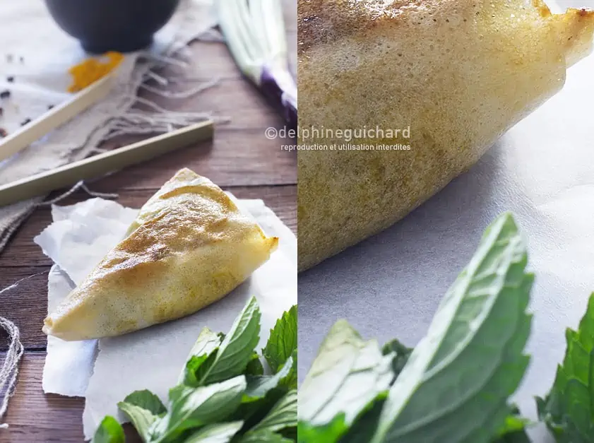 Samoussa de bœuf et sauce au pamplemousse - Beef samosas ans pomelo sauce