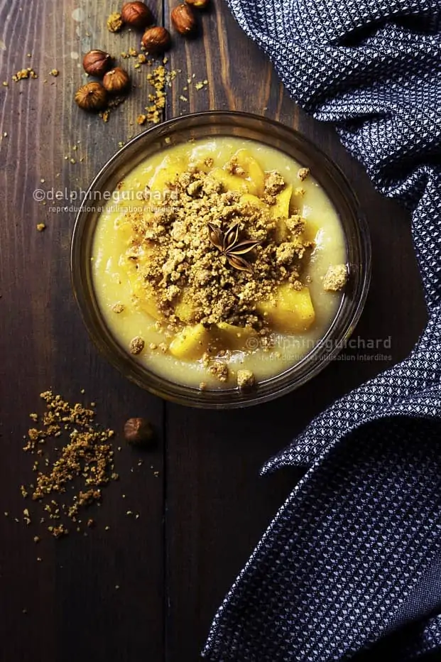 Compote d'hiver, poêlées de coing et crumble de noisette. 1 cnf CrumbleCompoteCoing 02B