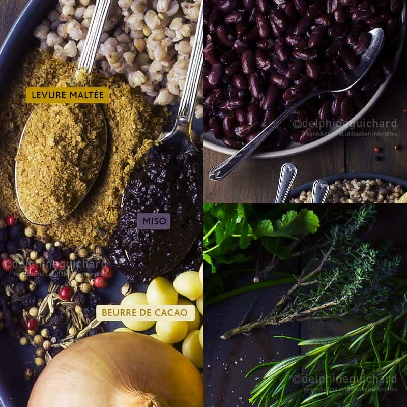 Terrine végétale aux haricots rouges, les ingrédients - Cook'n Focus