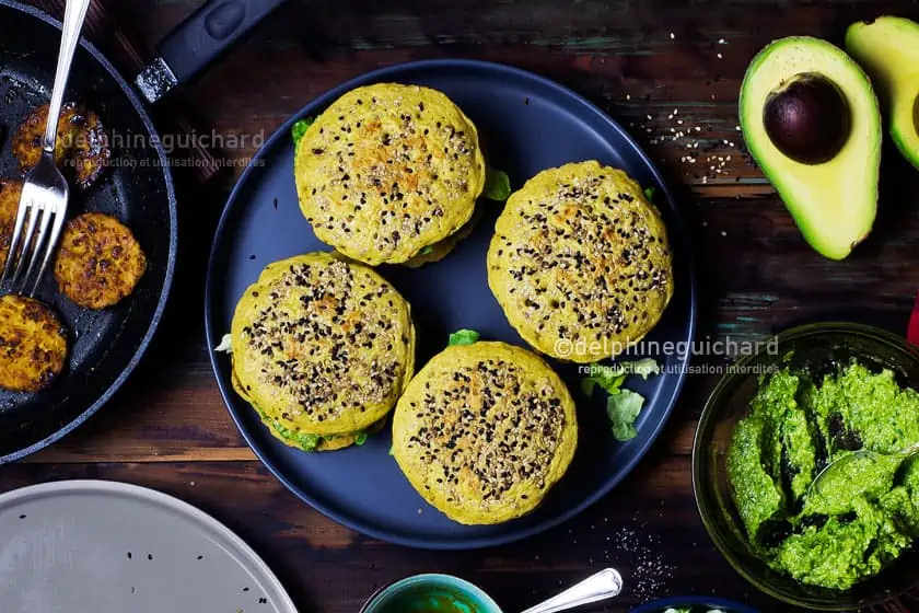 Pancakes salés sans gluten 2 cnf Pancake Lupin Psyllium 02
