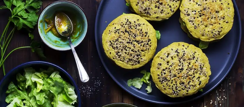 Pancakes salés, sans gluten et dairy-free.